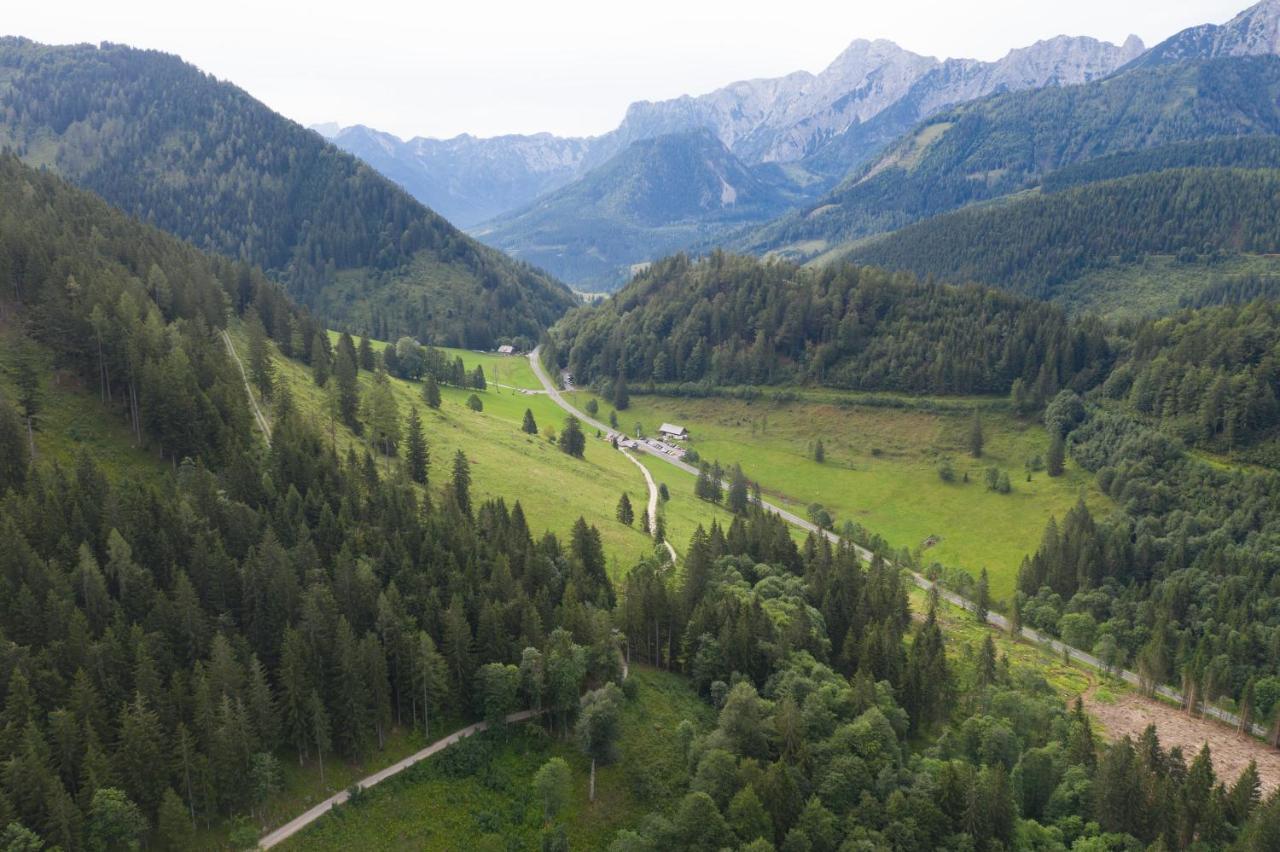 Zickerreith Almhutte Vandrarhem Rosenau am Hengstpass Exteriör bild